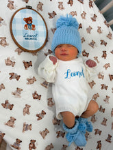 Load image into Gallery viewer, POM POM BOOTIES l BLUE