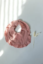 Load image into Gallery viewer, Monogrammed Bib Ruffle Muslin Cotton