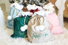 Load image into Gallery viewer, Christmas Personalized Velvet Sack