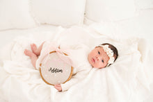 Load image into Gallery viewer, Embroidered Baby Announcement