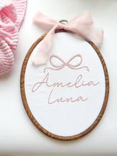 Load image into Gallery viewer, Embroidered Baby Announcement