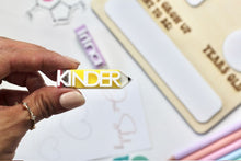 Load image into Gallery viewer, Personalized Yellow Pencil Acrylic Hair Clip