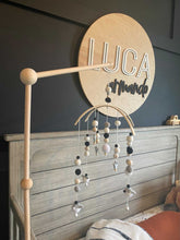 Load image into Gallery viewer, Wooden Name Round Sign