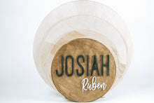 Load image into Gallery viewer, Wooden Name Round Sign