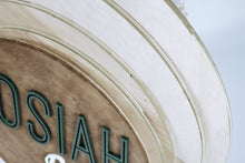 Load image into Gallery viewer, Wooden Name Round Sign