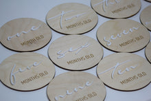 Load image into Gallery viewer, Wood and Acrylic Milestones 1 month - 1 year
