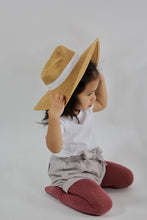 Load image into Gallery viewer, Organic Cotton Knitted Baby Girl Footie Pants