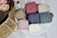 Load image into Gallery viewer, Organic Cotton Knitted Baby Girl Footie Pants