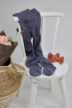 Load image into Gallery viewer, Organic Cotton Knitted Baby Girl Footie Pants