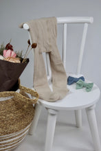 Load image into Gallery viewer, Organic Cotton Knitted Baby Girl Footie Pants