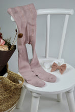 Load image into Gallery viewer, Organic Cotton Knitted Baby Girl Footie Pants