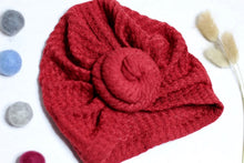 Load image into Gallery viewer, Knotted Waffle Knit Turban