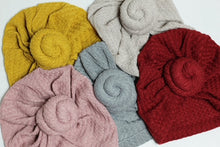 Load image into Gallery viewer, Knotted Waffle Knit Turban