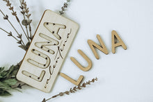 Load image into Gallery viewer, Wooden/Acrylic Name Puzzles
