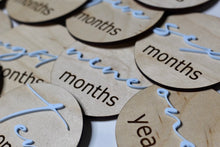 Load image into Gallery viewer, Wood and Acrylic Milestones 1 month - 1 year