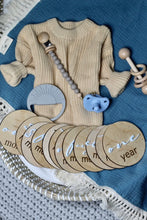 Load image into Gallery viewer, Wood and Acrylic Milestones 1 month - 1 year
