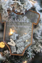 Load image into Gallery viewer, Baby's First Christmas Ornament Onesie