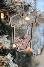 Load image into Gallery viewer, Baby's First Christmas Ornament Onesie