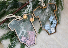 Load image into Gallery viewer, Baby's First Christmas Ornament Onesie