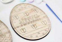 Load image into Gallery viewer, Personalized Wooden Easter Egg PIY