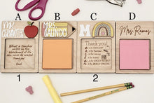 Load image into Gallery viewer, Sticky Note Wooden Holder