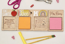 Load image into Gallery viewer, Sticky Note Wooden Holder