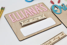 Load image into Gallery viewer, First and Last Day Personalized Board