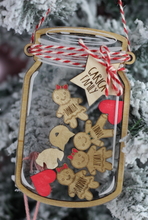 Load image into Gallery viewer, Mason Jar Family Ornament