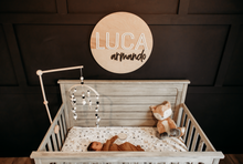 Load image into Gallery viewer, Wooden Name Round Sign