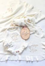 Load image into Gallery viewer, Personalized Ruffle Romper Set
