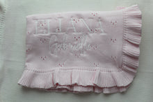 Load image into Gallery viewer, POINTELLE RUFFLE BLANKET l BLUSH PINK
