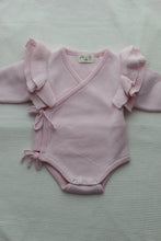 Load image into Gallery viewer, SHOULDER RUFFLE ROMPER l BLUSH PINK
