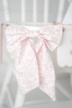 Load image into Gallery viewer, First Birthday Monogrammed Banner, Hat &amp; White Cake Topper
