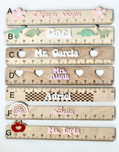 Load image into Gallery viewer, Personalized Wooden &amp; Acrylic Rulers
