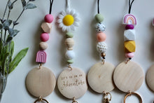 Load image into Gallery viewer, Personalized Beaded Lanyard for ID/keys
